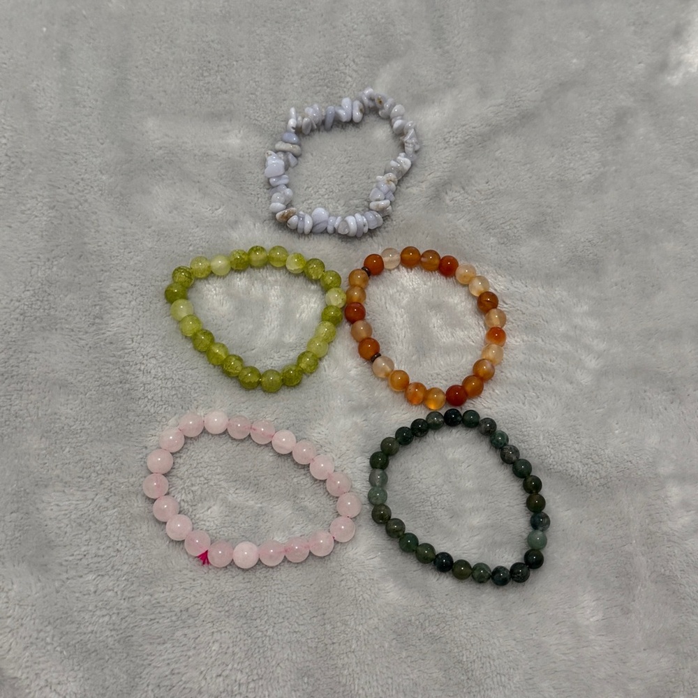 Set of Five Beaded Bracelets